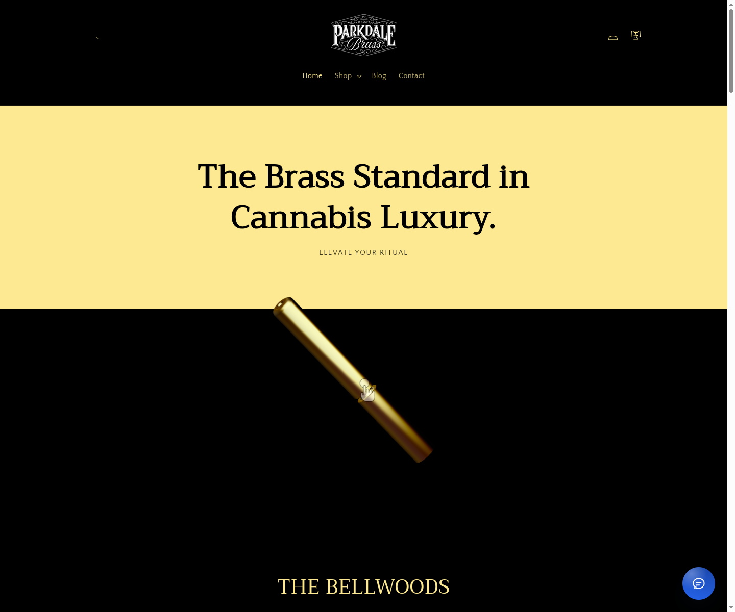Homepage screenshot for Parkdale Brass